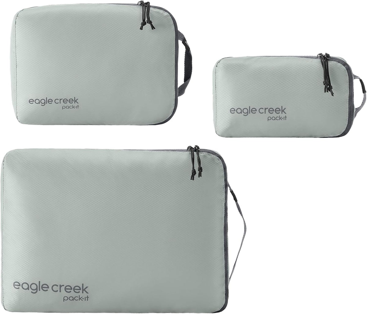 Eagle Creek Pack-It Isolate Cube Set, XS/S/M, 3 Piece Set, Storm Grey