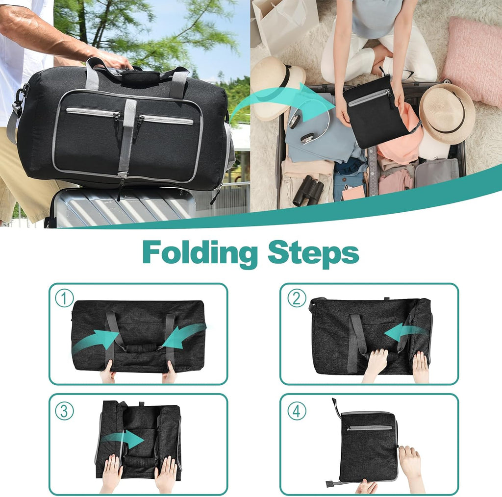 Dimayar 85L Foldable Duffle Bag for Travel, Lightweight Weekender Bags