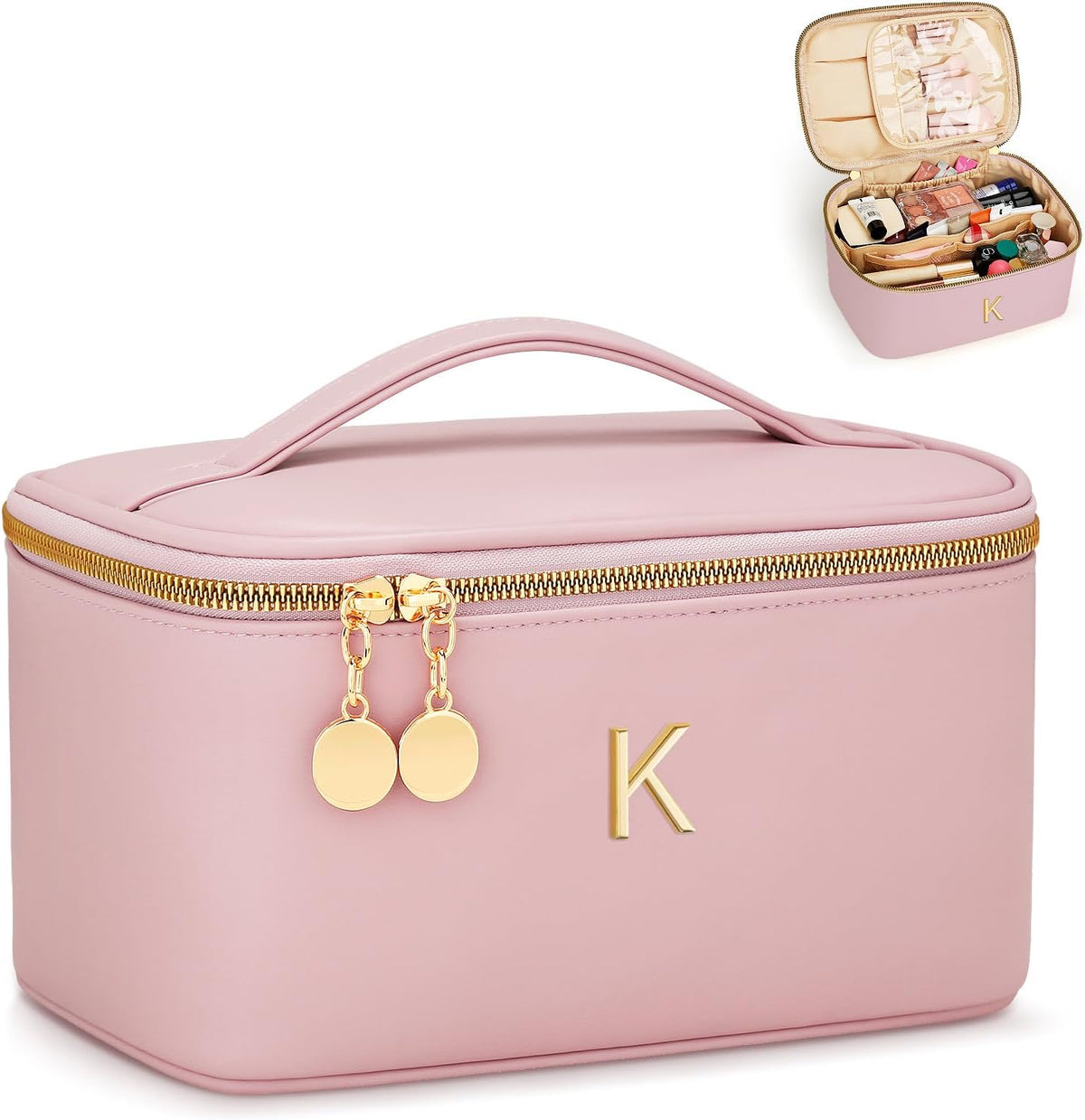 Personalized Makeup Bag Gifts for Women Travel Cosmetic Case