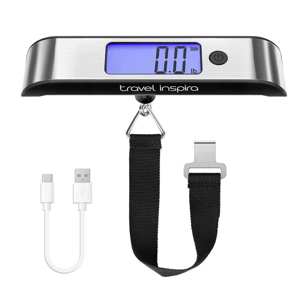 travel inspira Rechargeable Luggage Scale 110lb/50kg