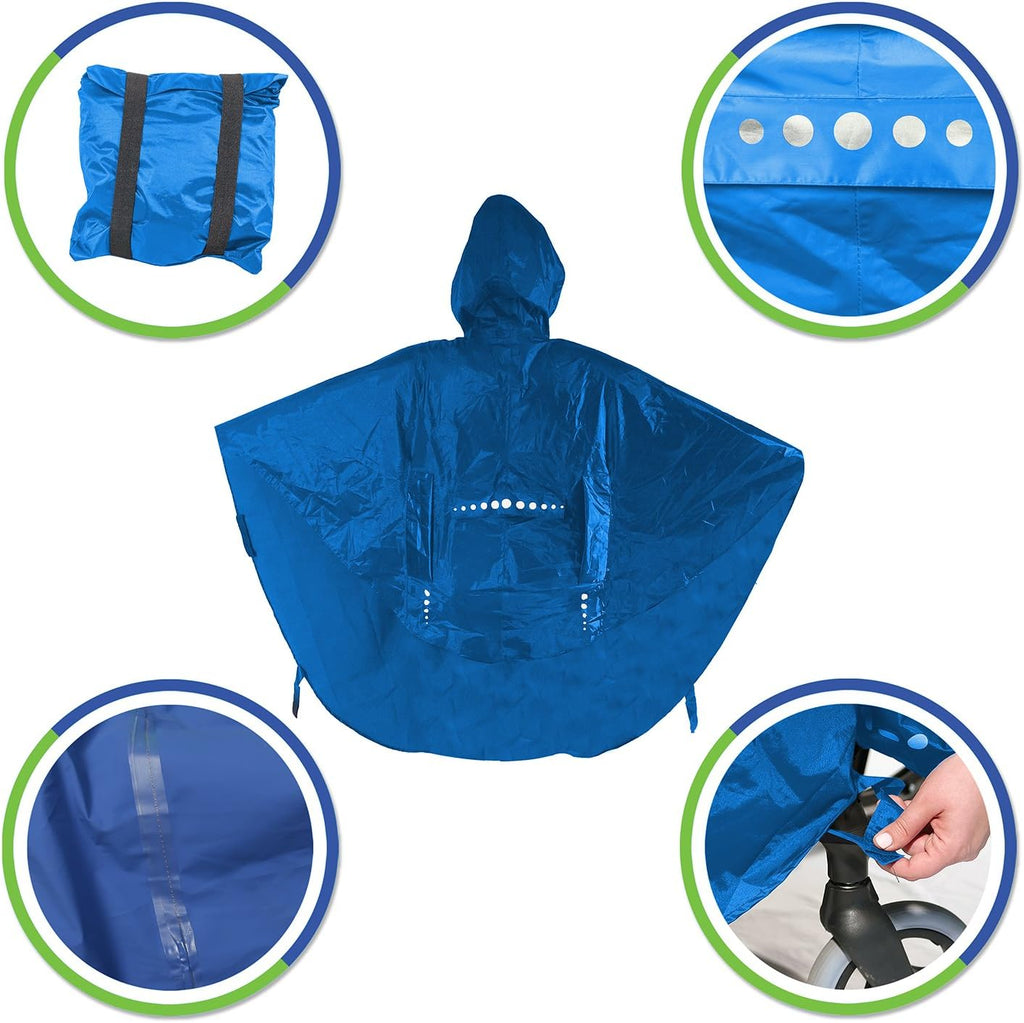 – Waterproof Poncho for wheelchairs – Universal Raincoat – Italian design