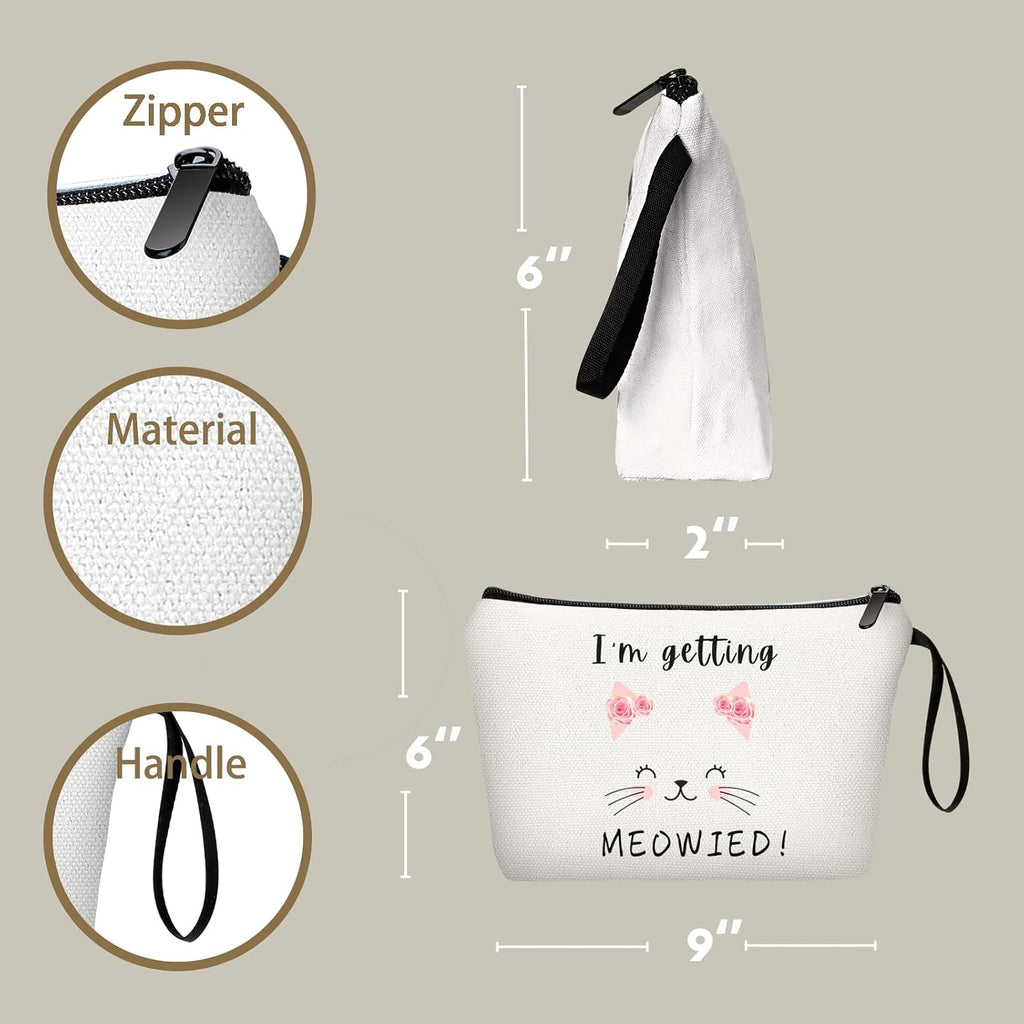 SEAMOON Bride to Be Makeup Bag, Bridal Shower Gifts for Bride Bridesmaid