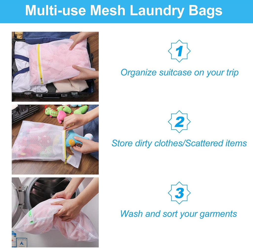 GOGOODA 5 Set Mesh Laundry Bags, Delicates Washing Bags