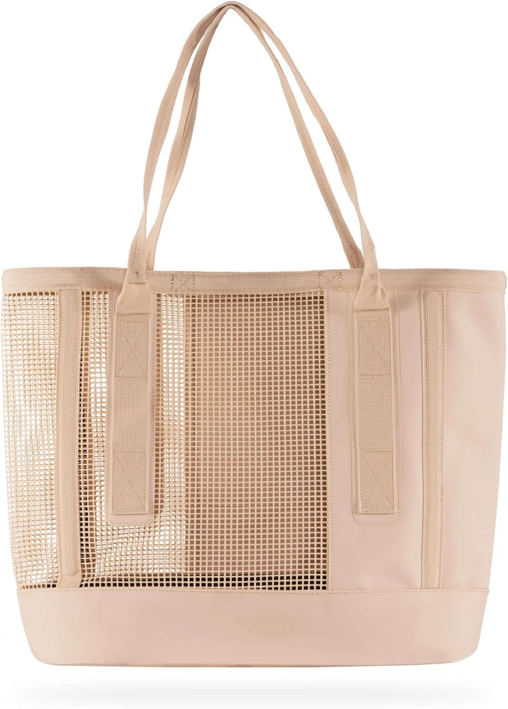 MISSION Outdoor Cassi Lightweight Beach Tote Bag with Waterproof Bottom and Coated Mesh for Beach Boat Pool Sports