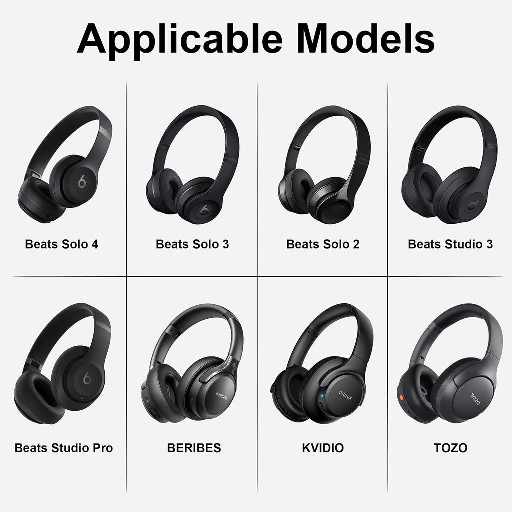 Headphone Case for Beats Solo 4/3/2, Studio 3/ Pro, BERIBES/KVIDIO/TOZO
