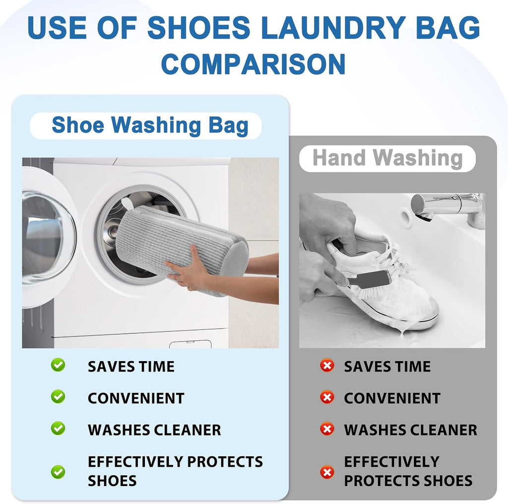 Aship Shoe Washing Machine Bag, Reusable Shoe Cleaning Bag for Sneakers,1PC