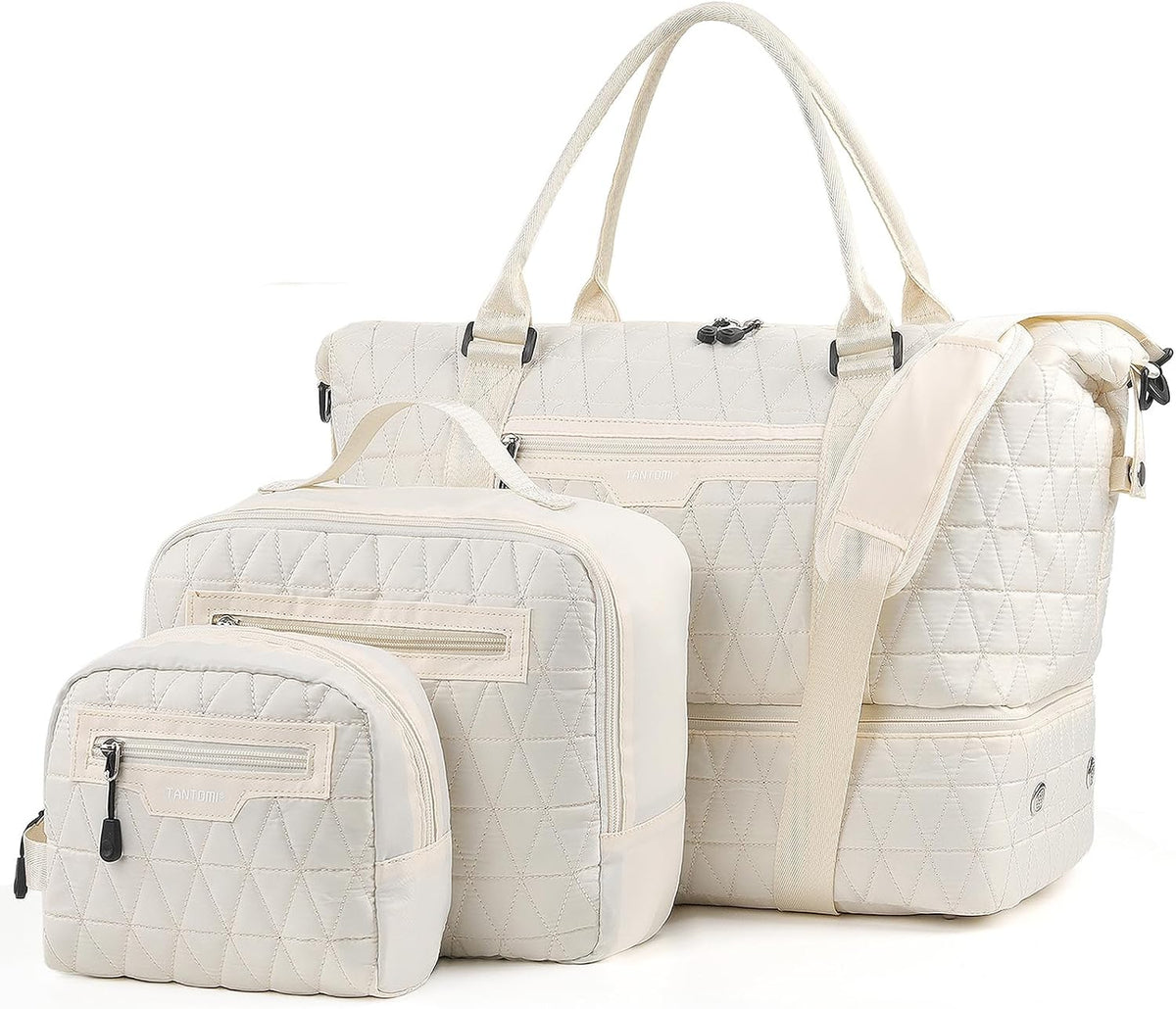 TANTOMI Travel Duffle Bag, Weekender Bags for Women, 3PCS Personal Item Bag