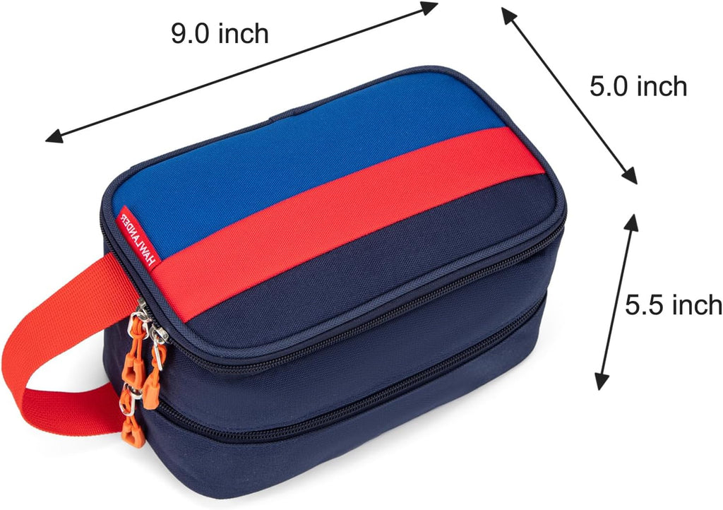 Kids Toiletry Bag for Travel With Carry Handle, Dark Blue