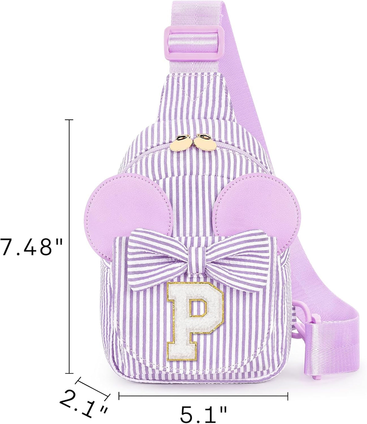 Mibasies Sling Bag for Girls Gift, Toddler Girl Toys, Purple P