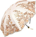 Foldable Lace Sun Parasol UPF 50+ UV Protection Flower Embroidery Vintage Umbrella