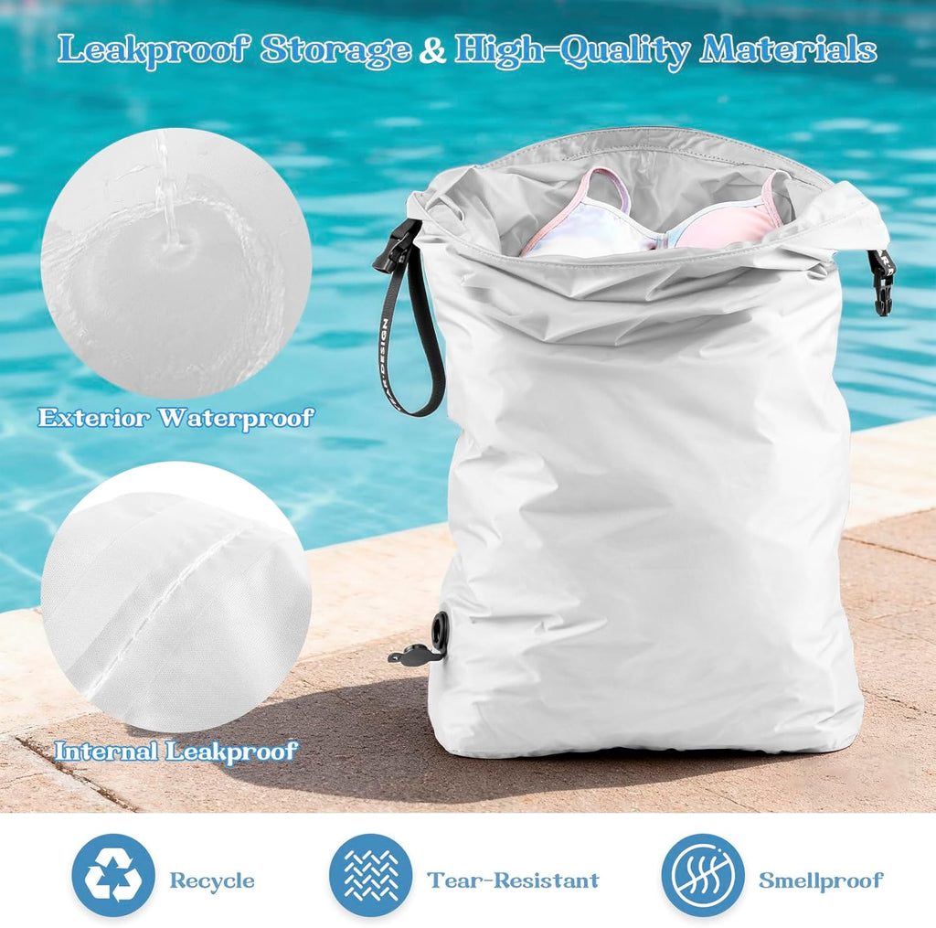 Travel Laundry Bag for Dirty Clothes, Waterproof Compression Bag