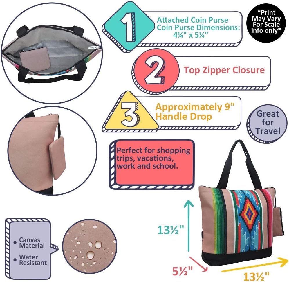NGIL Medium Canvas Tote Bag with Coin Purse