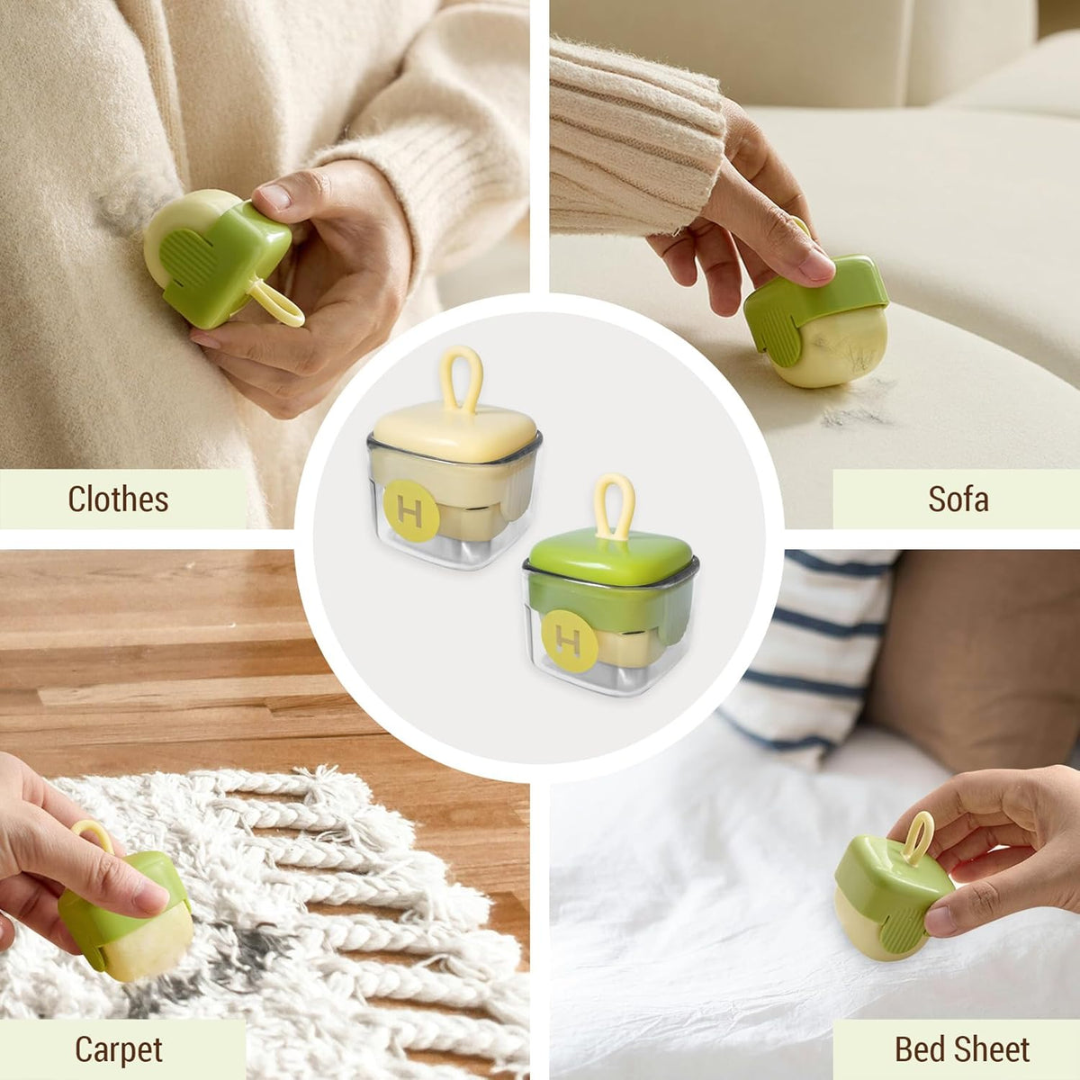 Mini Lint Roller Reusable Washable Sticky Pet Hair Remover