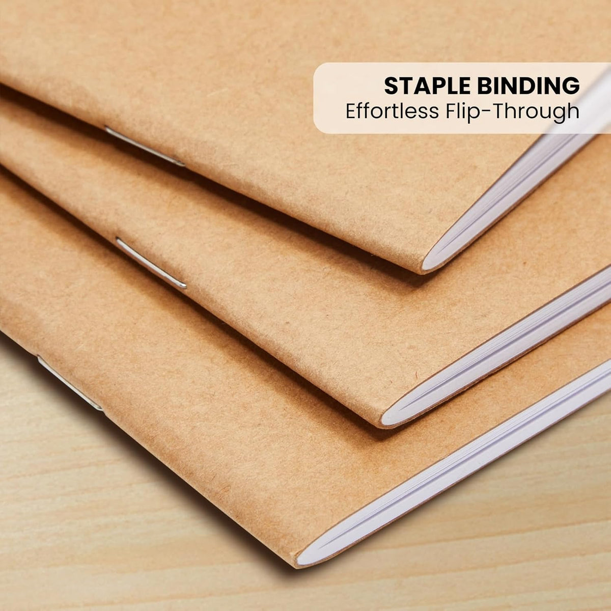 Lined Kraft Journals 24 Pack - 48 Pages Each, 5.5x8.5 Inch A5 Paper Notebooks Bulk for Students, Writing, Journaling, Travel Notes, School Supplies, Classroom & Office Stationery (Brown Kraft Cover)