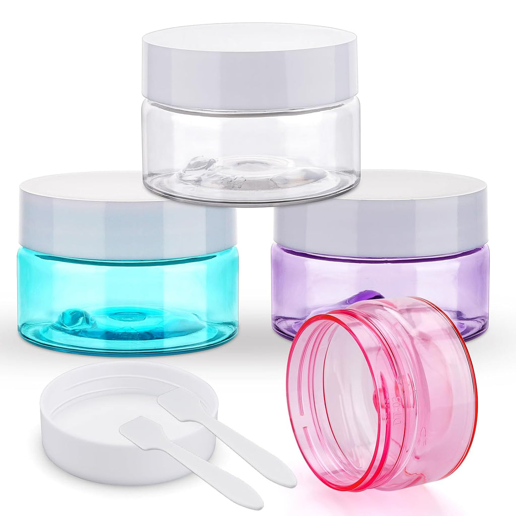 Cosywell Travel Jars Containers 1oz 4 Pack Cream Jars for Toiletries