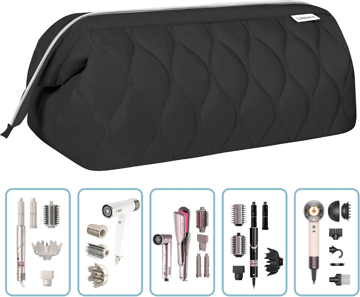 Lexeeco Dyson Airwrap Travel Case for Shark Flex Style Fusion Hair Dryer