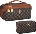 Initial Makeup Bag Personalized Gift for Women Teen Girls