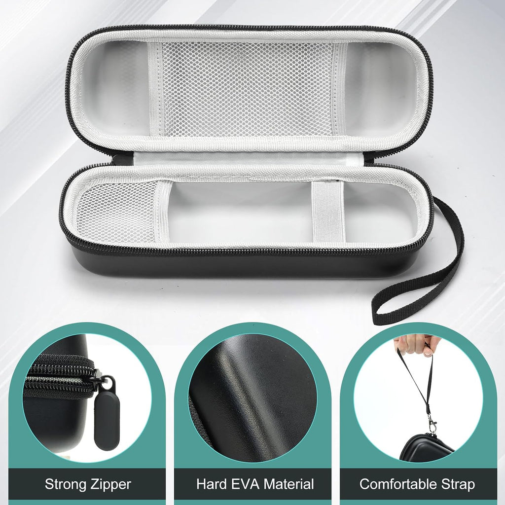 Toothbrush Travel Case Compatible with Oral-B Pro 1000 3000 5000 7000 7500 9600/ for Philips/for Sonicare/for ProtectiveClean 4100 5100 6500 7500 Electric Toothbrush (Only Case-Black/Gray)