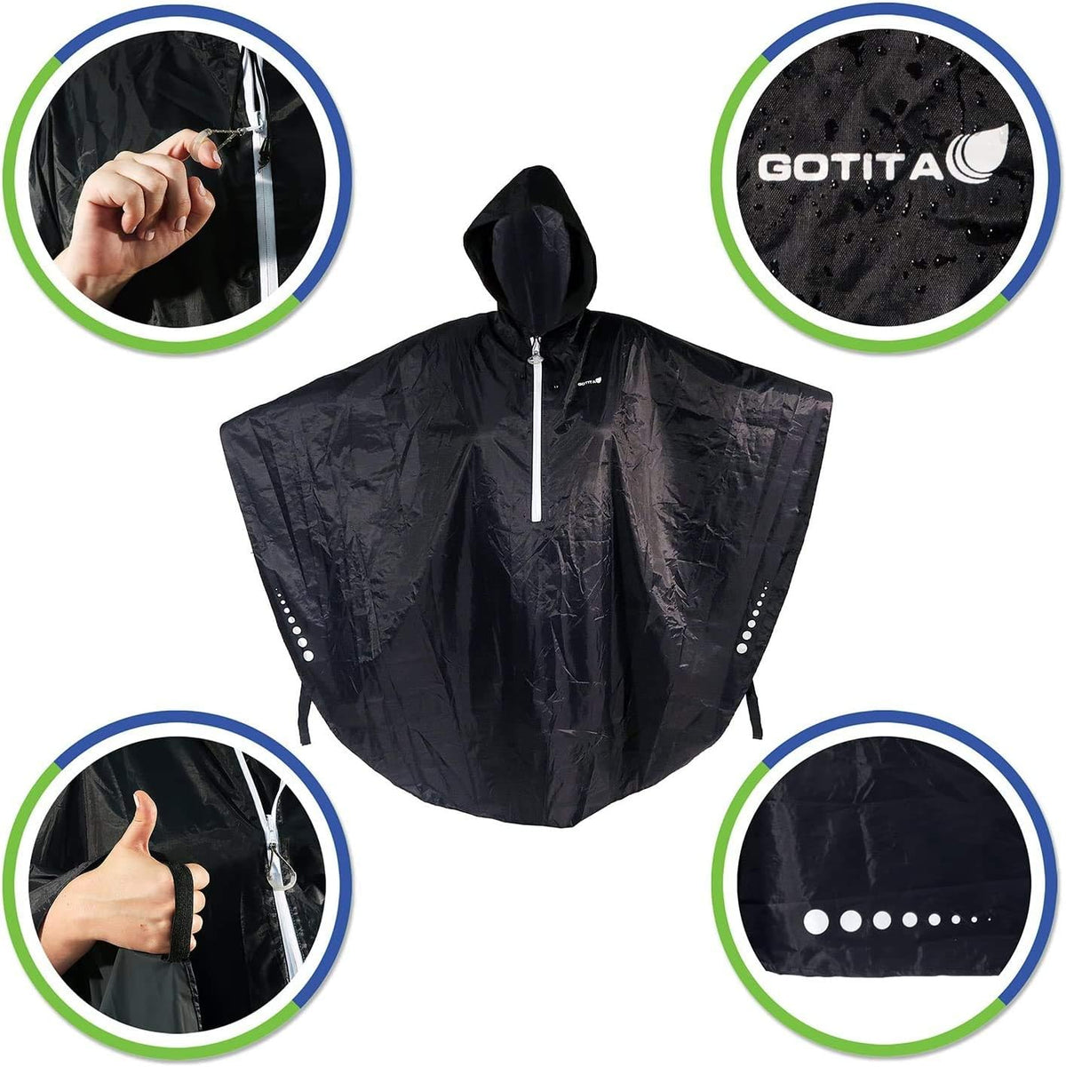 – Waterproof Poncho for wheelchairs – Universal Raincoat – Italian design