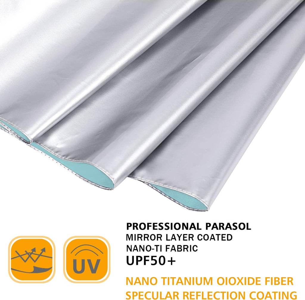G4Free UPF 50+ UV Protection Travel Umbrella 42/46 Inch Auto Open Close