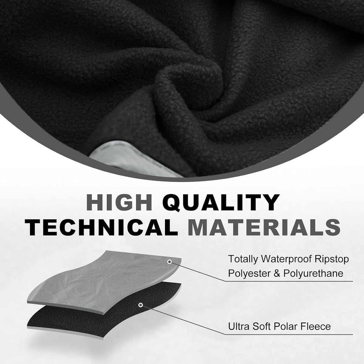 Large Waterproof Outdoor Stadium Blanket 80"x 58"