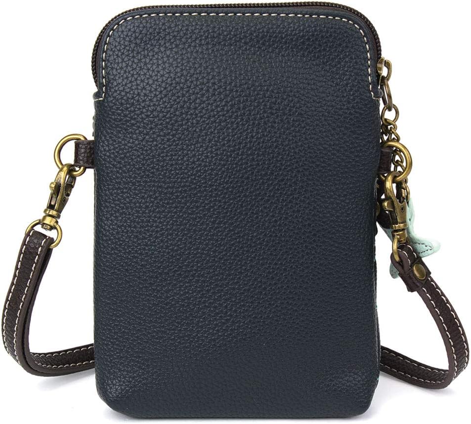 CHALA Ocean Collection Cell Phone Crossbody Purse-Women PU Leather/Canvas Multicolor Handbag with Adjustable Strap