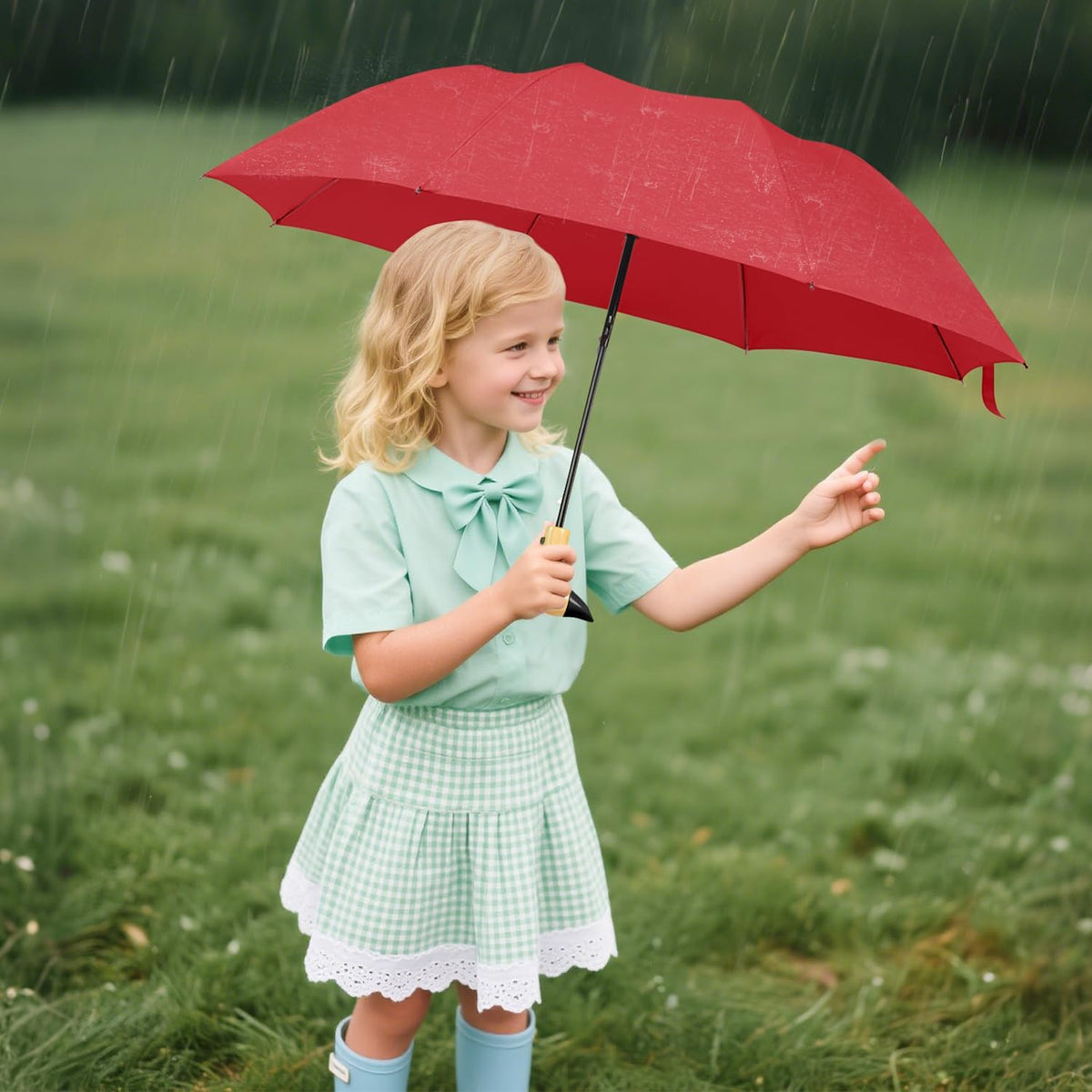 Duck Umbrella Travel Size Cute Compact Portable Waterproof for Kids Gifts