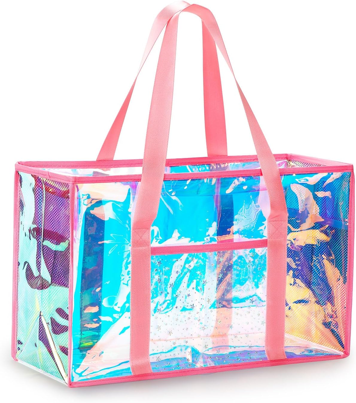 Clear Beach Tote Bag for Women, Sandproof Beach Bag