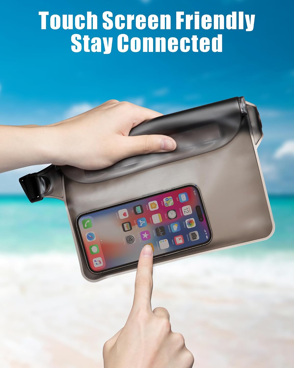 F-color Waterproof Fanny Pack - Waterproof Pouch, Beach Cruise Essentials