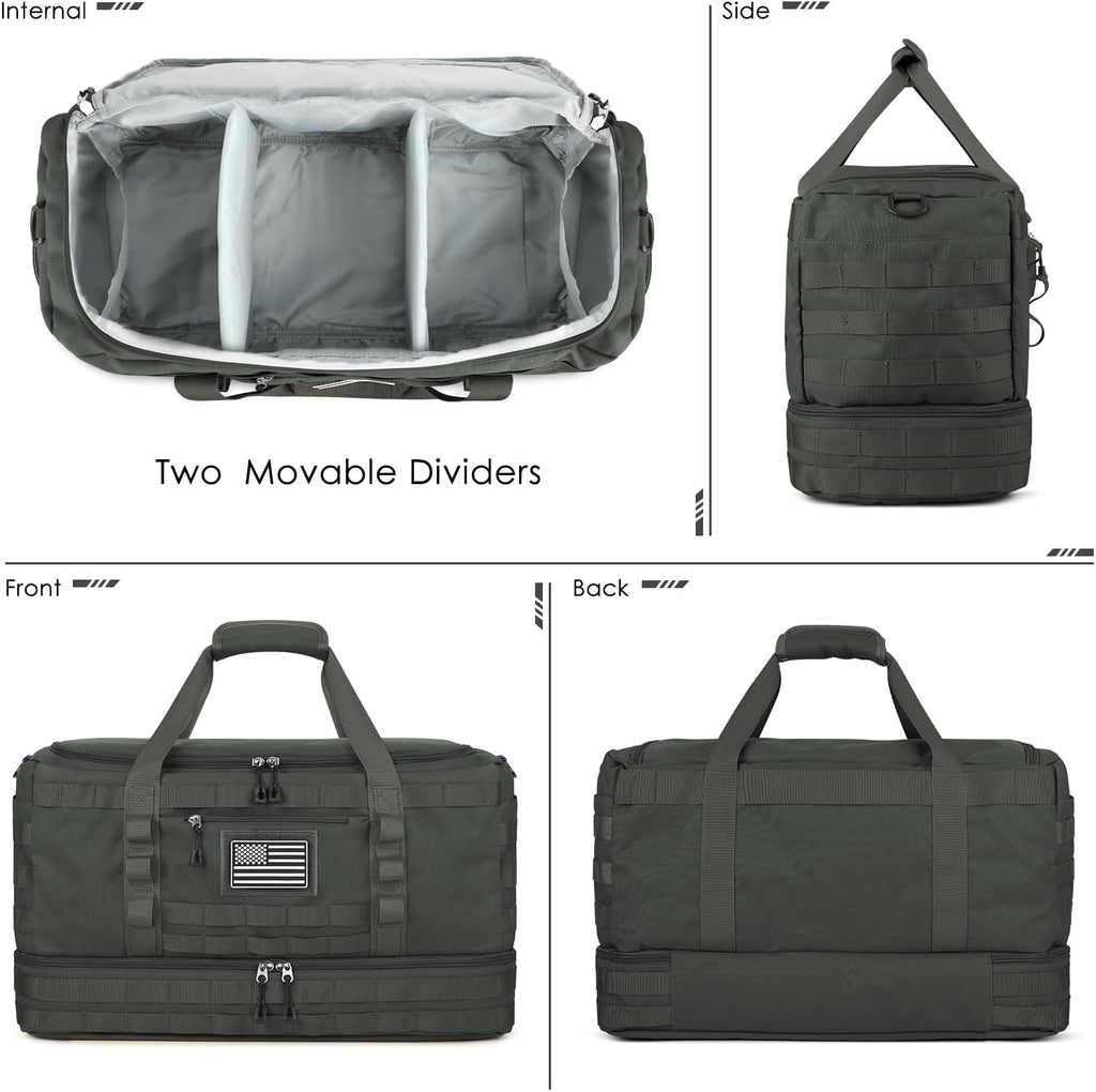 Gym Bag for Men Women, Carry on Luggage 22x14x9 Airline Approved Duffle Bag