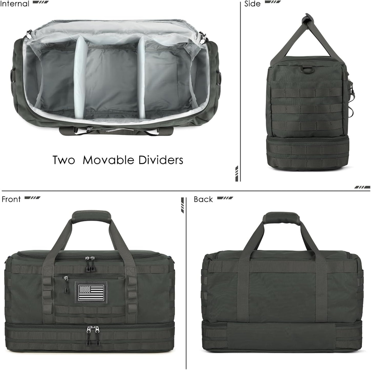 Gym Bag for Men Women, Carry on Luggage 22x14x9 Airline Approved Duffle Bag