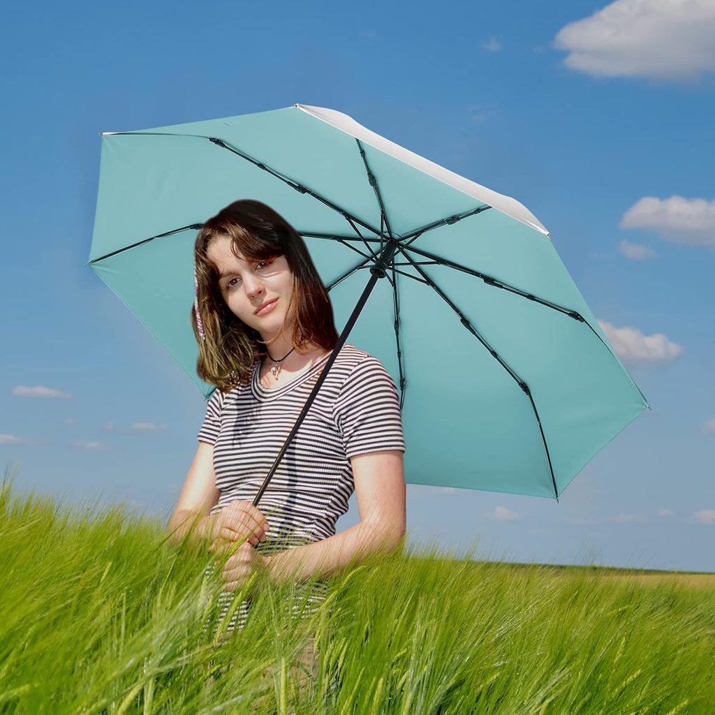 G4Free UPF 50+ UV Protection Travel Umbrella 42/46 Inch Auto Open Close