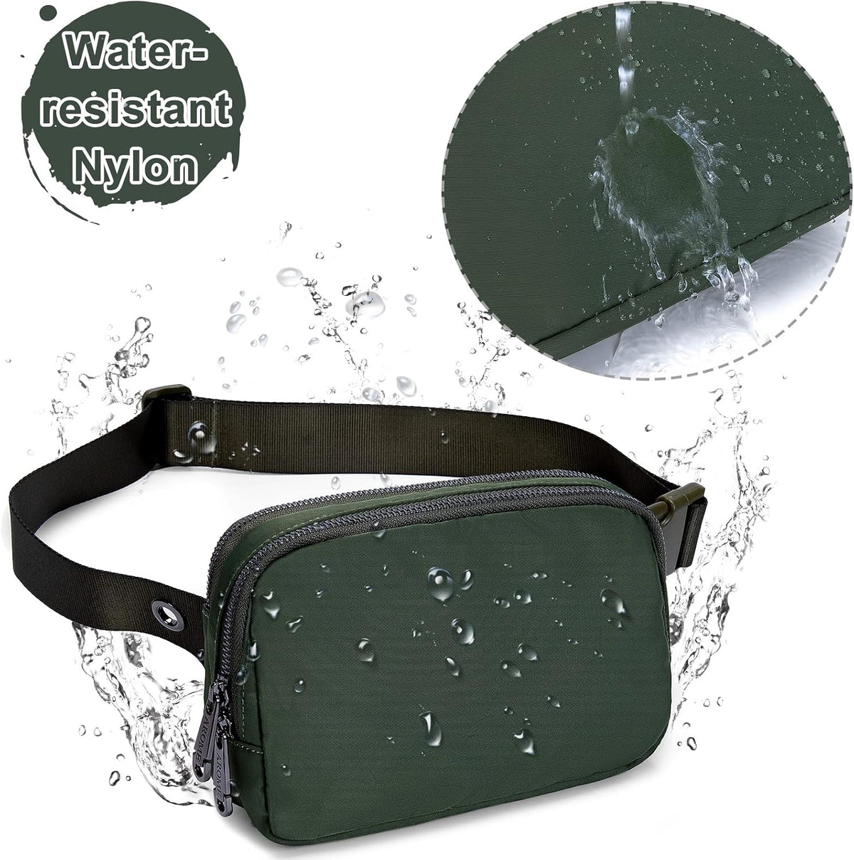 AROME Mini Belt Bag for Women Men Fashion Waist Packs Fanny Pack