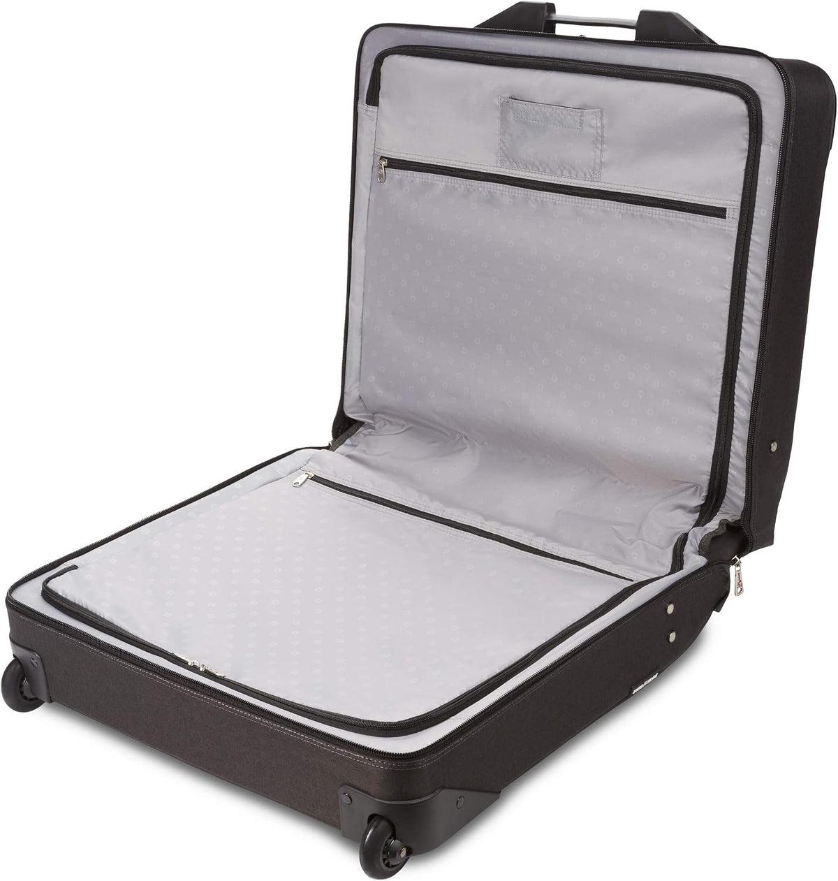 SwissGear 7895 Premium Rolling Garment Bag, Bonus Hanging Feature, Men's and Women's, Carry-on Luggage - Grey Heather