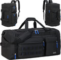 Gym Bag for Men Women 3-in-1 Sports Travel Duffel Bag, 61L, Black