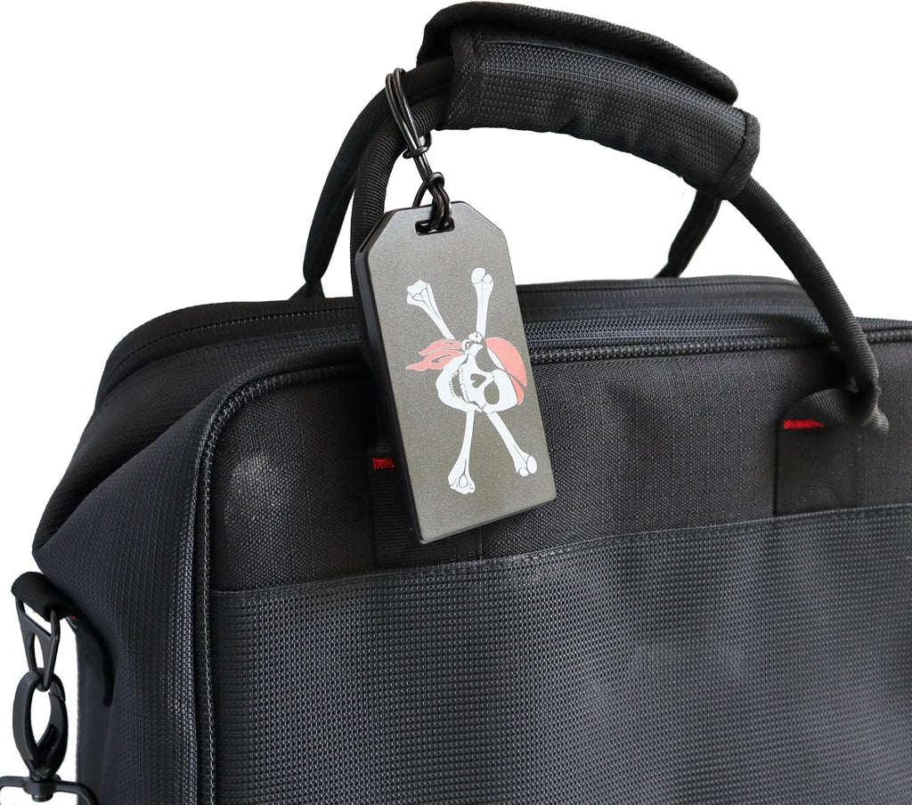 Specialist ID 10 Pack - 6 Inch Premium Black Plastic Luggage Tag Loops - Plastic Straps for Bag Tags - Worm Loop Attachment Holders