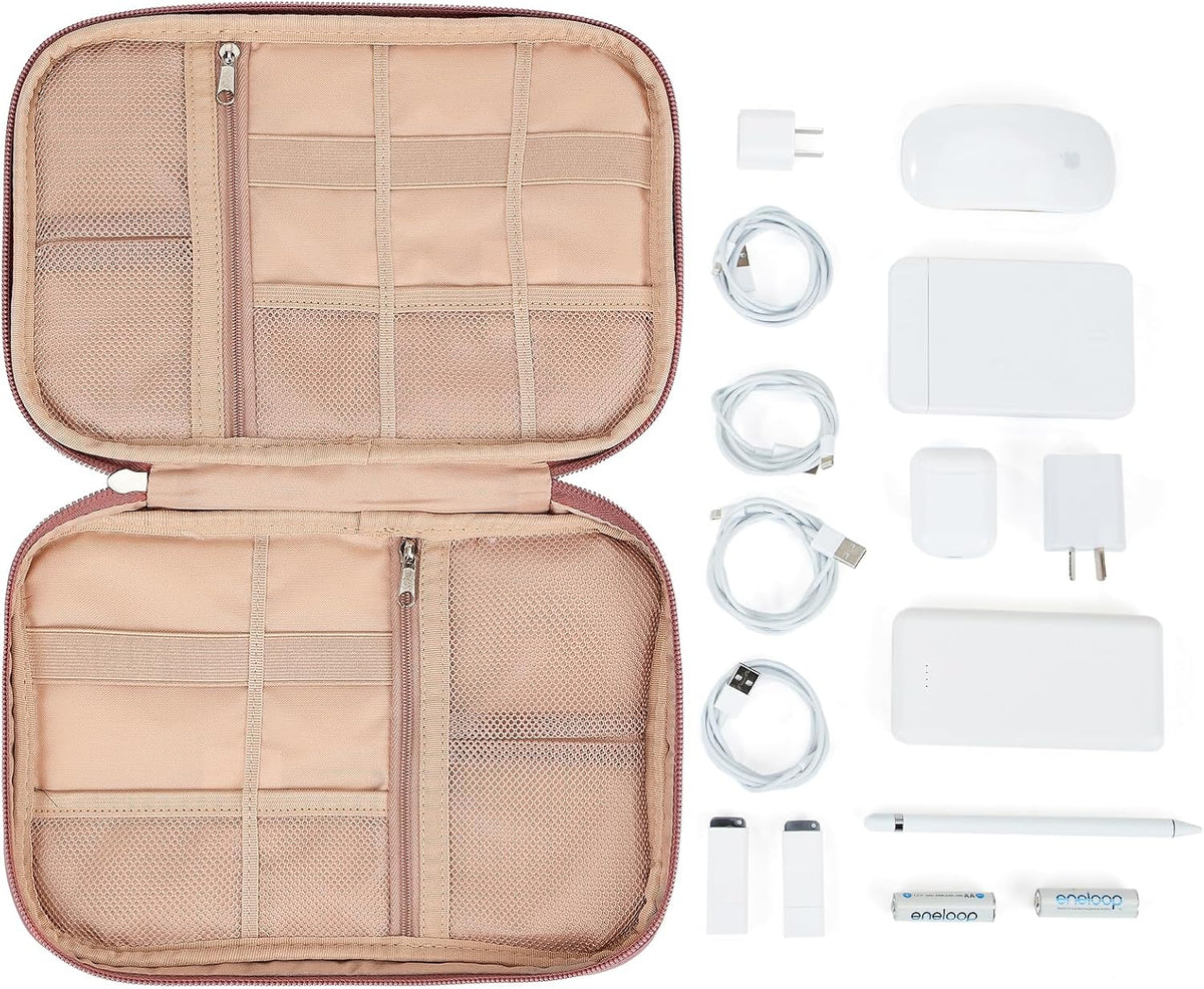 NISHEL Travel Cord Organizer, Electronic Cable Accessories Storage Bag