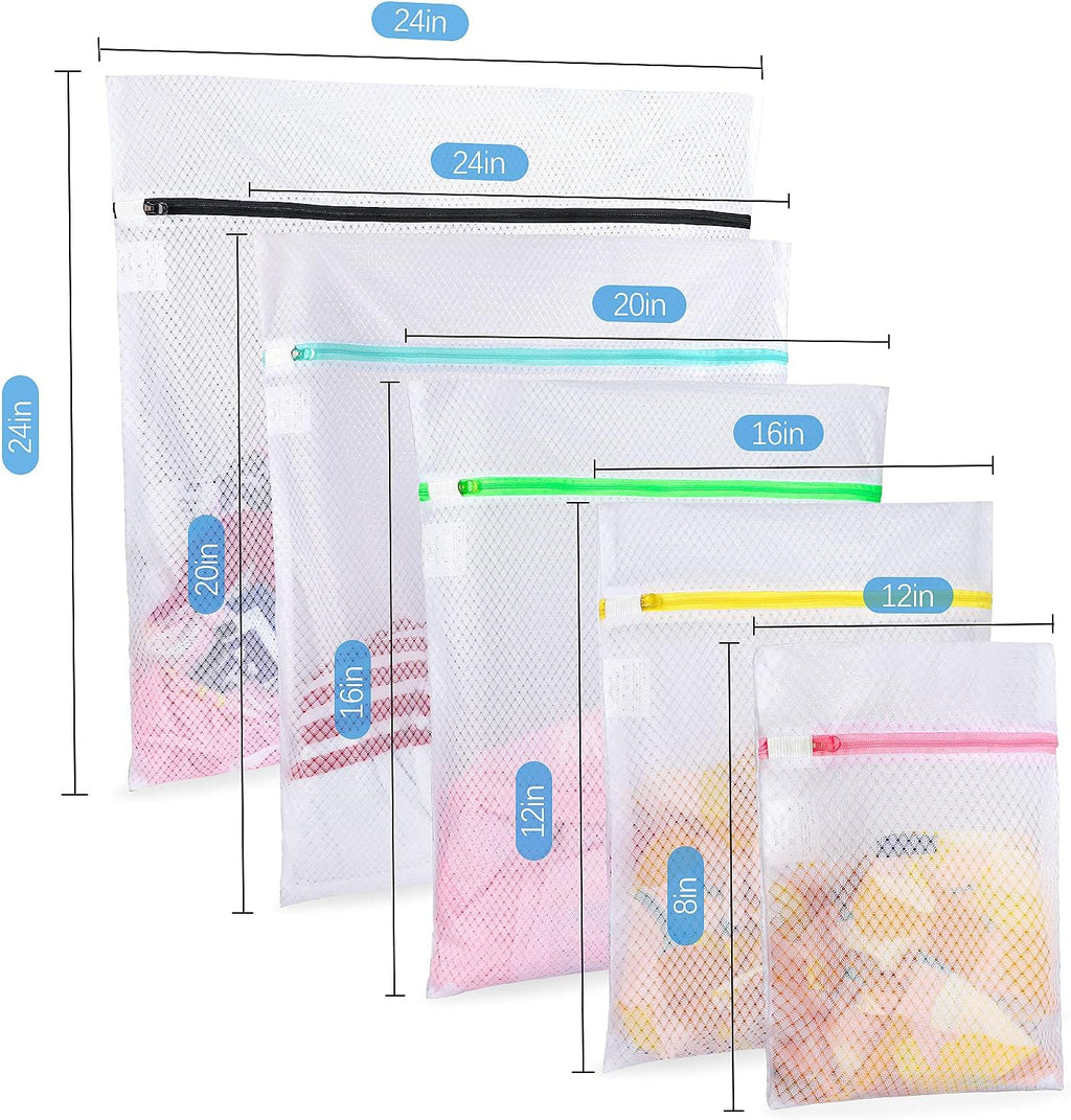 GOGOODA 5 Set Mesh Laundry Bags, Delicates Washing Bags