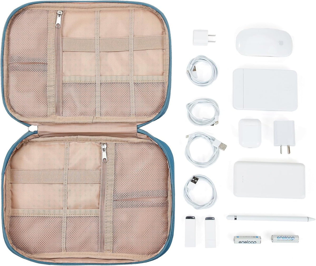 NISHEL Travel Cord Organizer, Electronic Cable Accessories Storage Bag