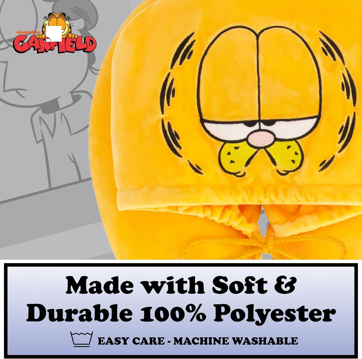 Garfield Hooded Neck Pillow, Orange