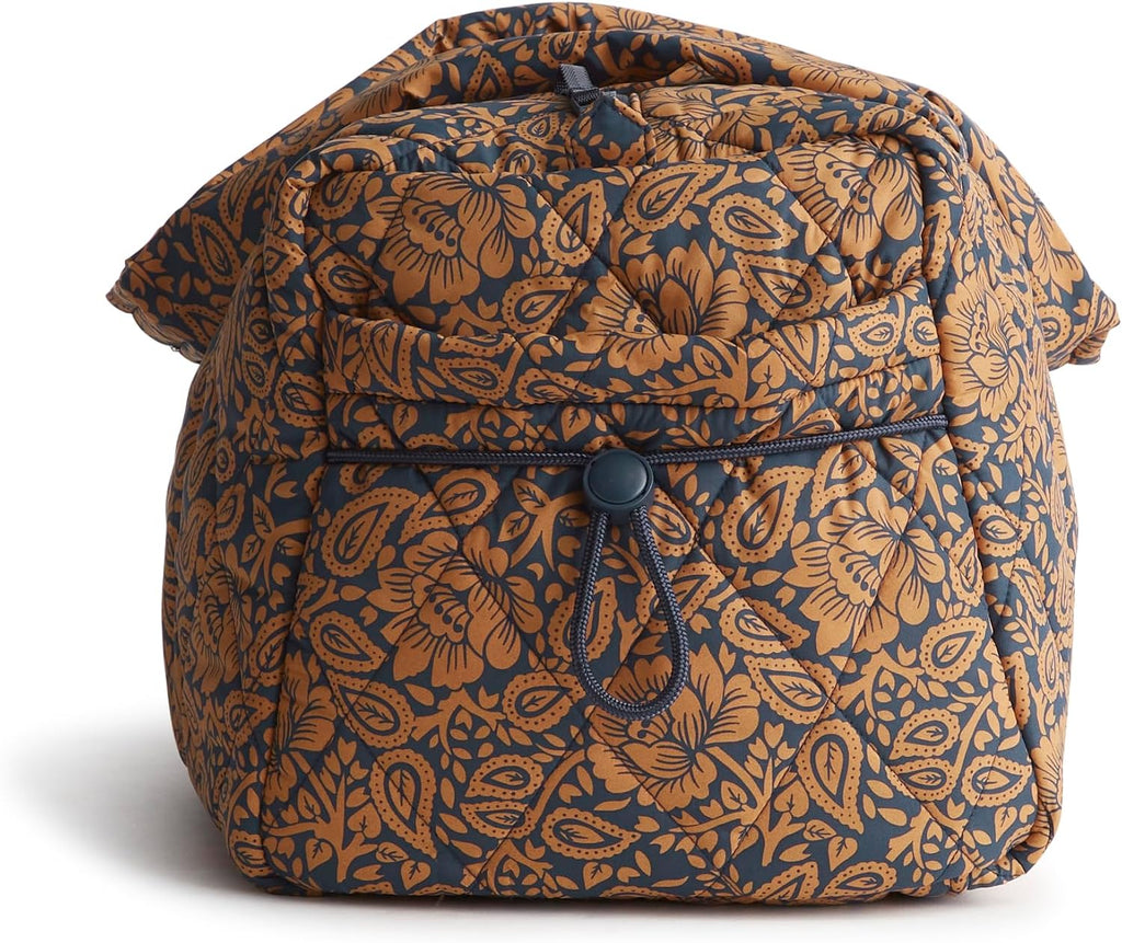 Vera Bradley Women's Featherweight Original Duffel Bag, Lotus Montage Roasted Pecan, One Size