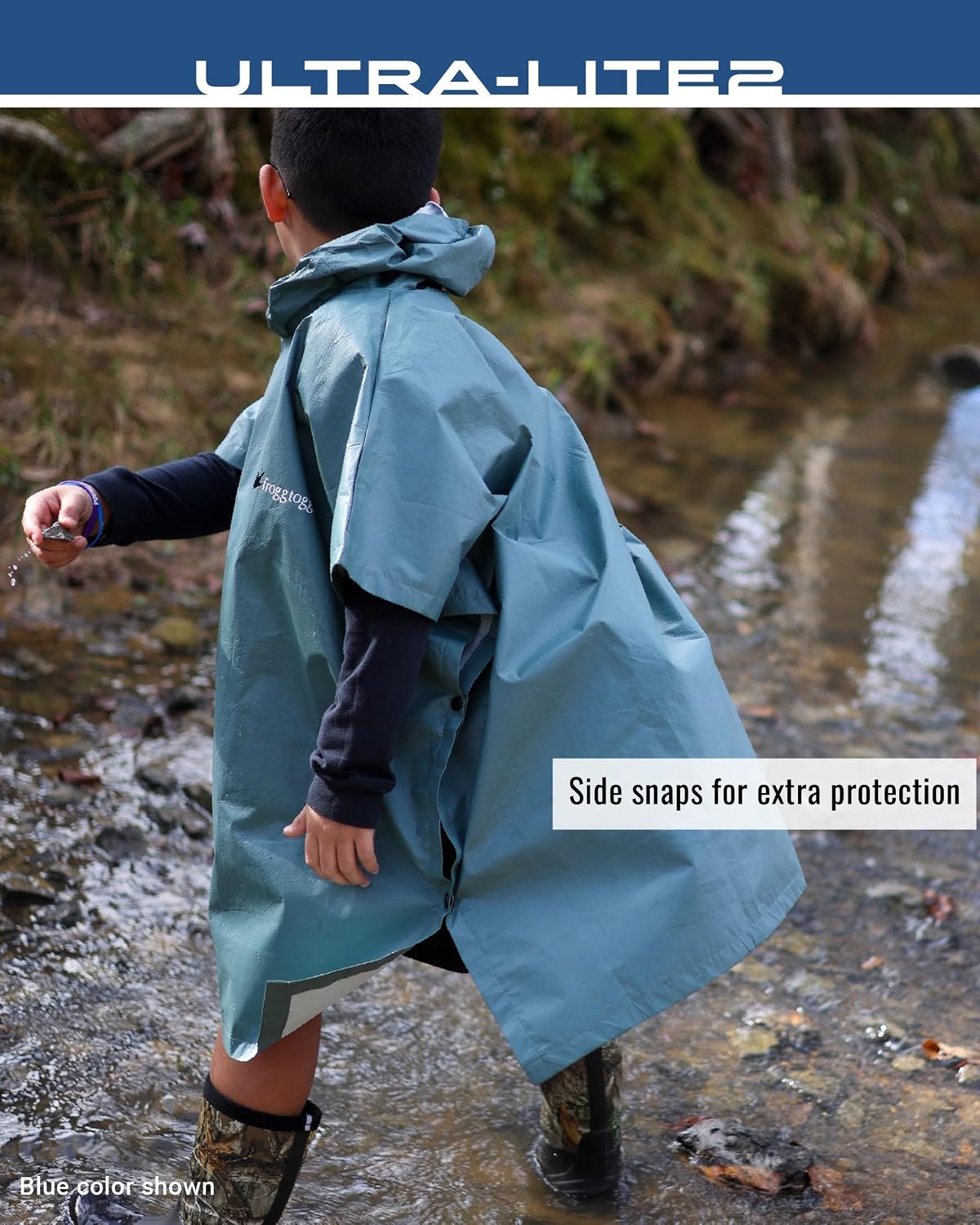 FROGG TOGGS Ultra-lite2 Waterproof Rain Poncho, Breathable and Reusable