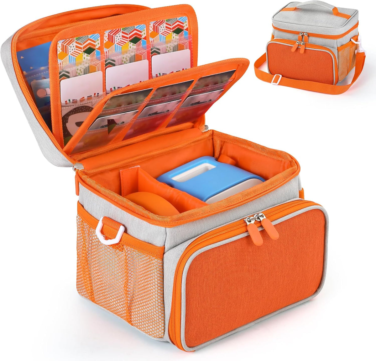 Carrying Case Fit for Yoto Player 3rd Generation & Headphone,Holds 30 Cards