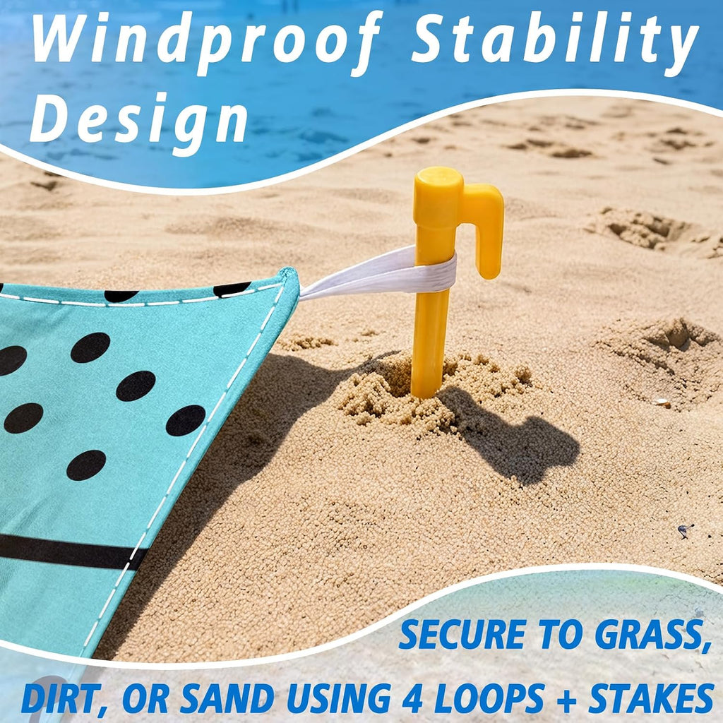 Waterproof Sandproof Beach Blanket Extra Large 79"x79"