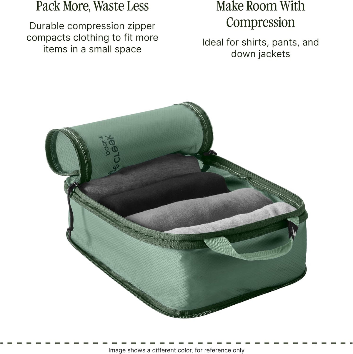 Eagle Creek Pack-It Isolate Compression - Lightweight Cube for Optimizing Luggage Space - Easy-Grab Zipper - Convenient Top Handle - Recycled Materials - Small