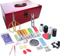 Wooden Sewing Kit Box, Wooden Sewing Box with Sew Kit Accessories
