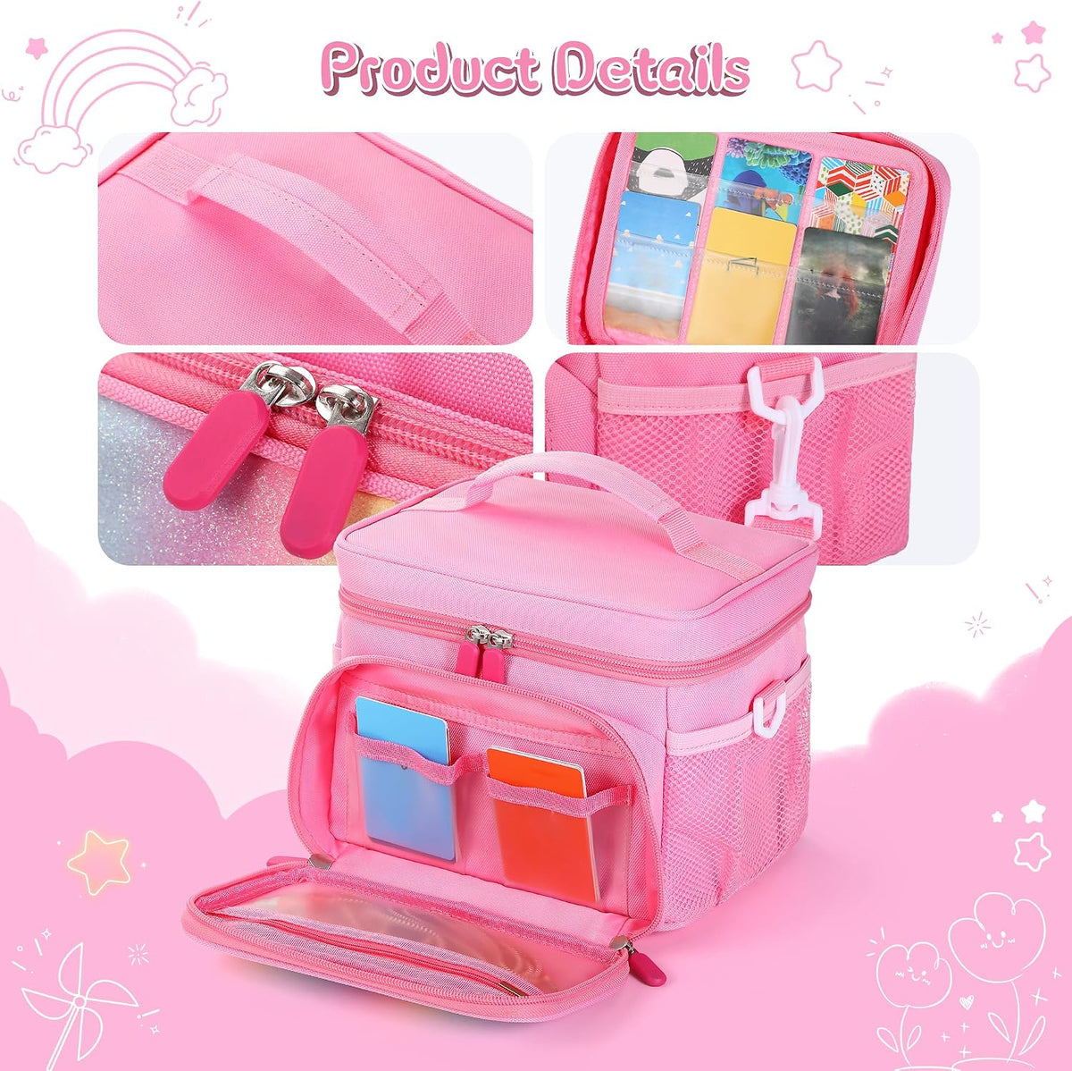 Carrying Case Fit for Yoto Player 3rd 4th Gen & Headphone,Holds 30 Cards