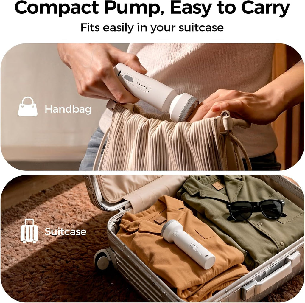 Litbear Travel Vacuum Bags with Cordless Electric Pump, 22 Pack 4 Sizes