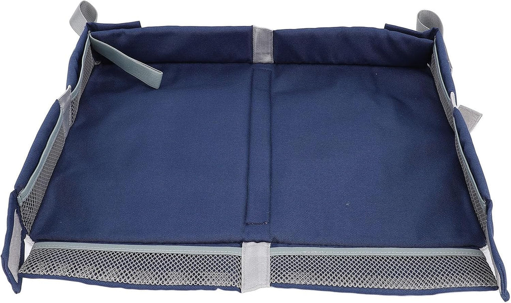 Foldable Travel Tray Cover, 15 X 10 X 2 in, Polyester Fiber (Dark Blue)