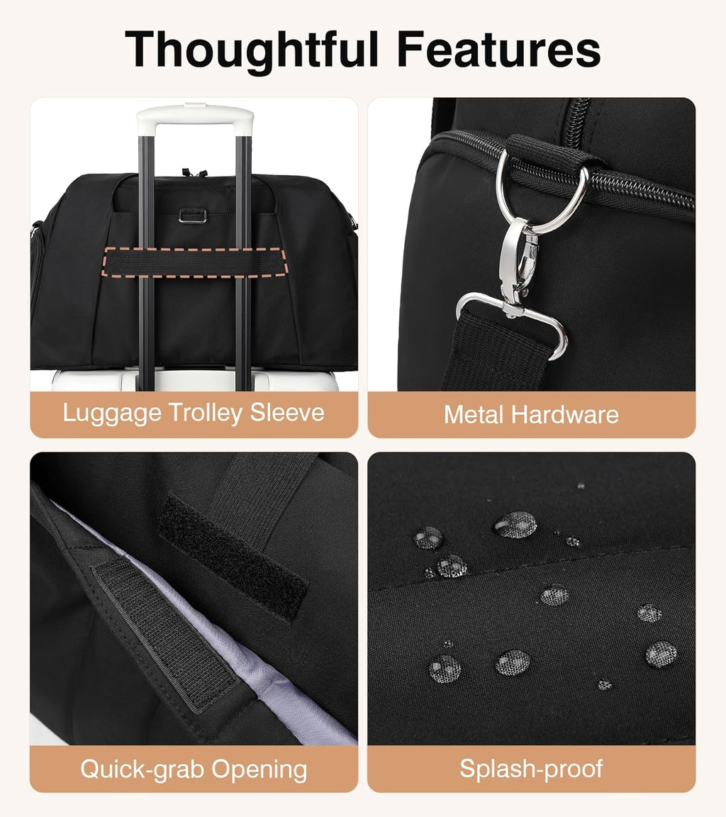 Marvolia Gym Bag for Women with Yoga Mat Holder